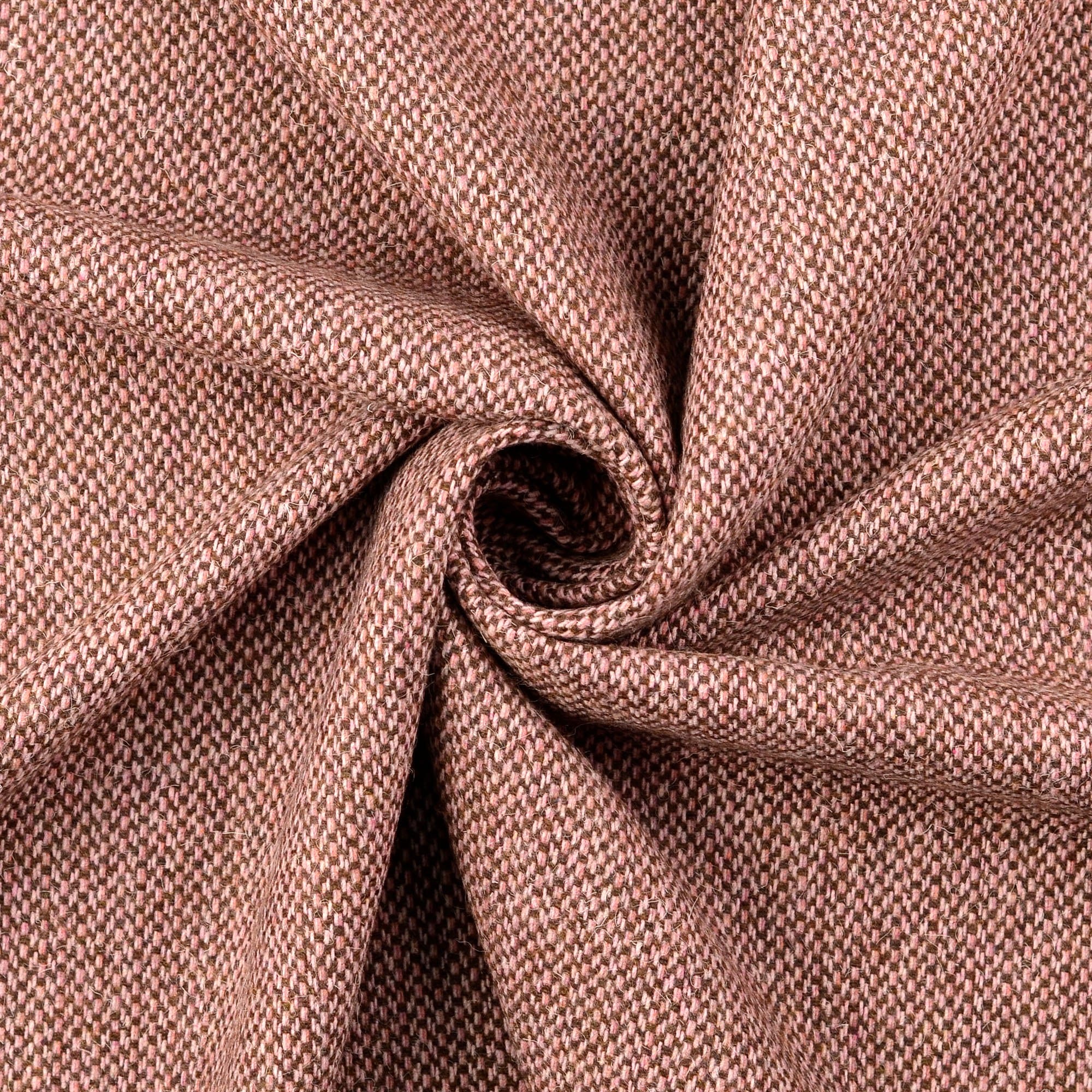 Wolltweed, altrosa/braun