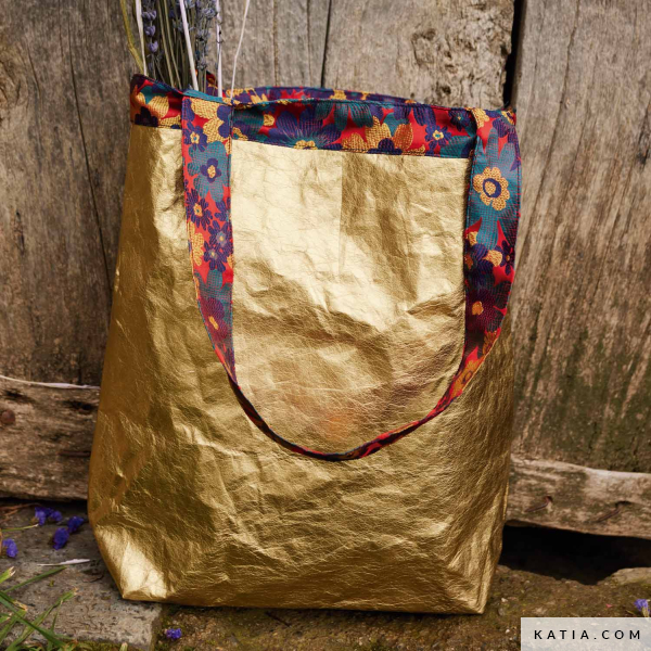 Metallisches Kraftpapier silber, waschbar – Bild 2